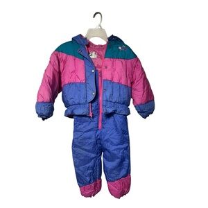 Vintage OshKosh B'gosh Girl’s Two Piece Snowsuit
